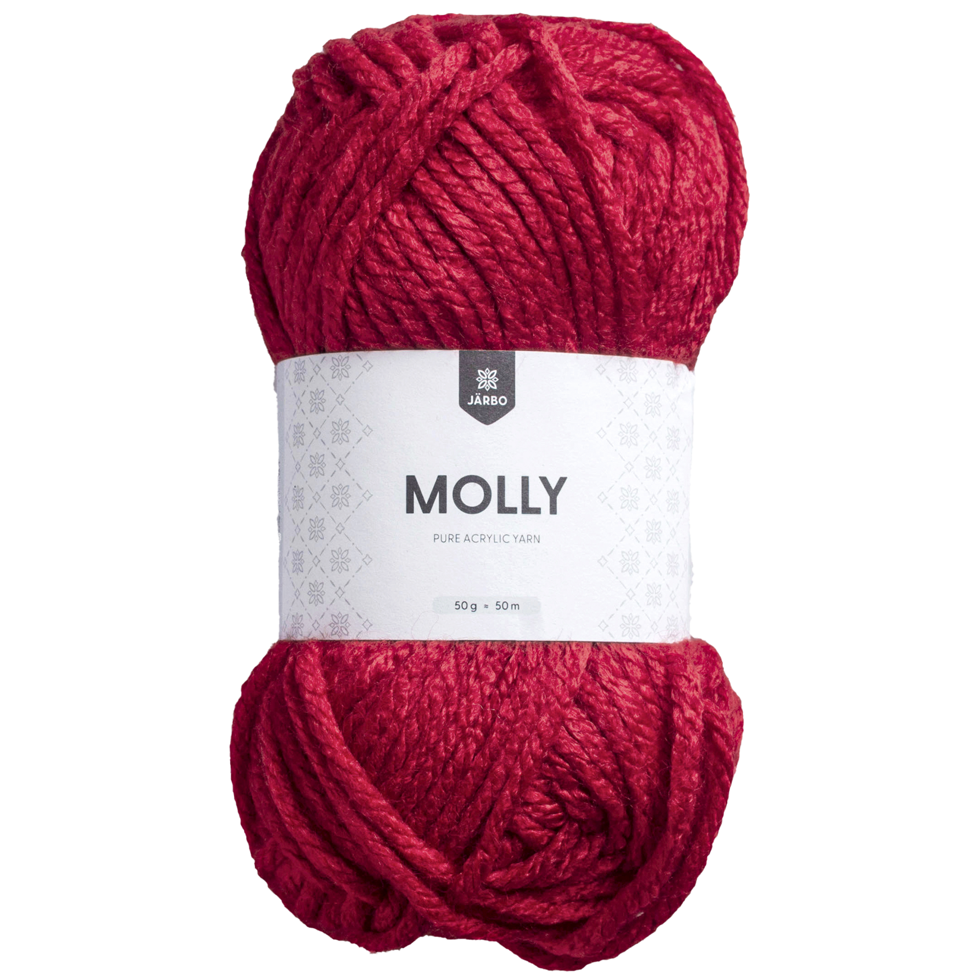 Järbo Molly, akrylgarn, röd