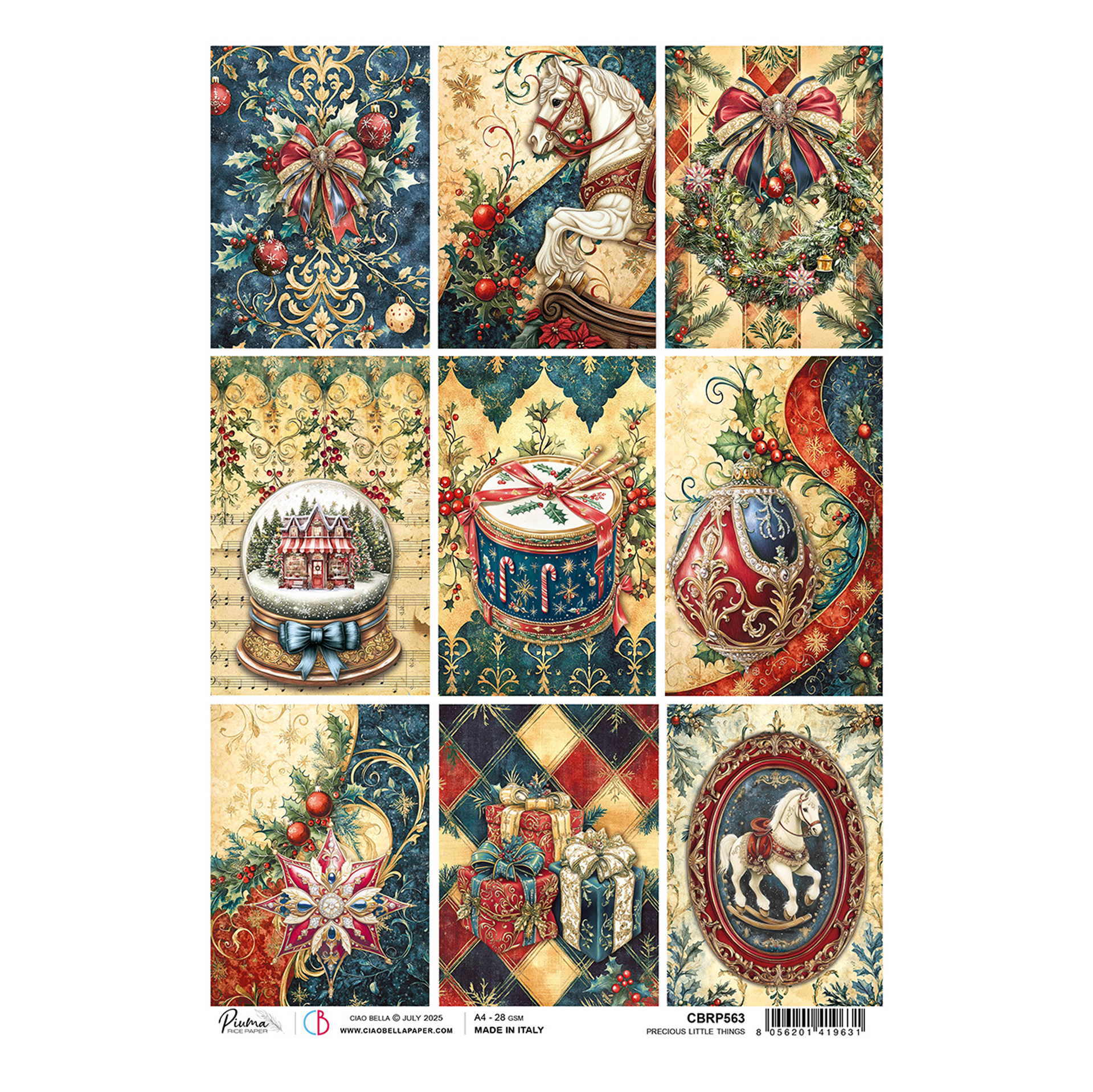 Decoupage Rispapir Jul, cards