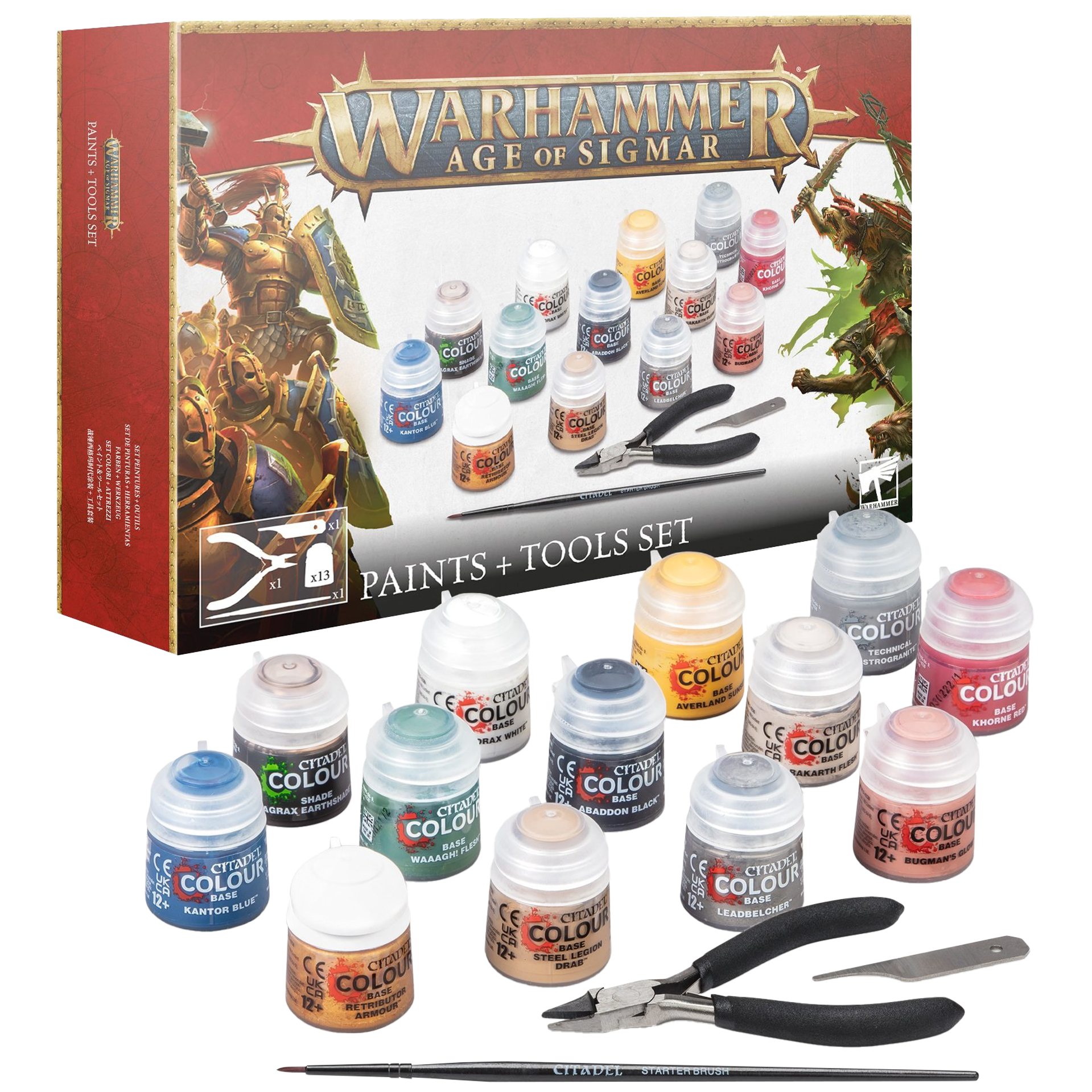 Warhammer AOS Paints & Tools set