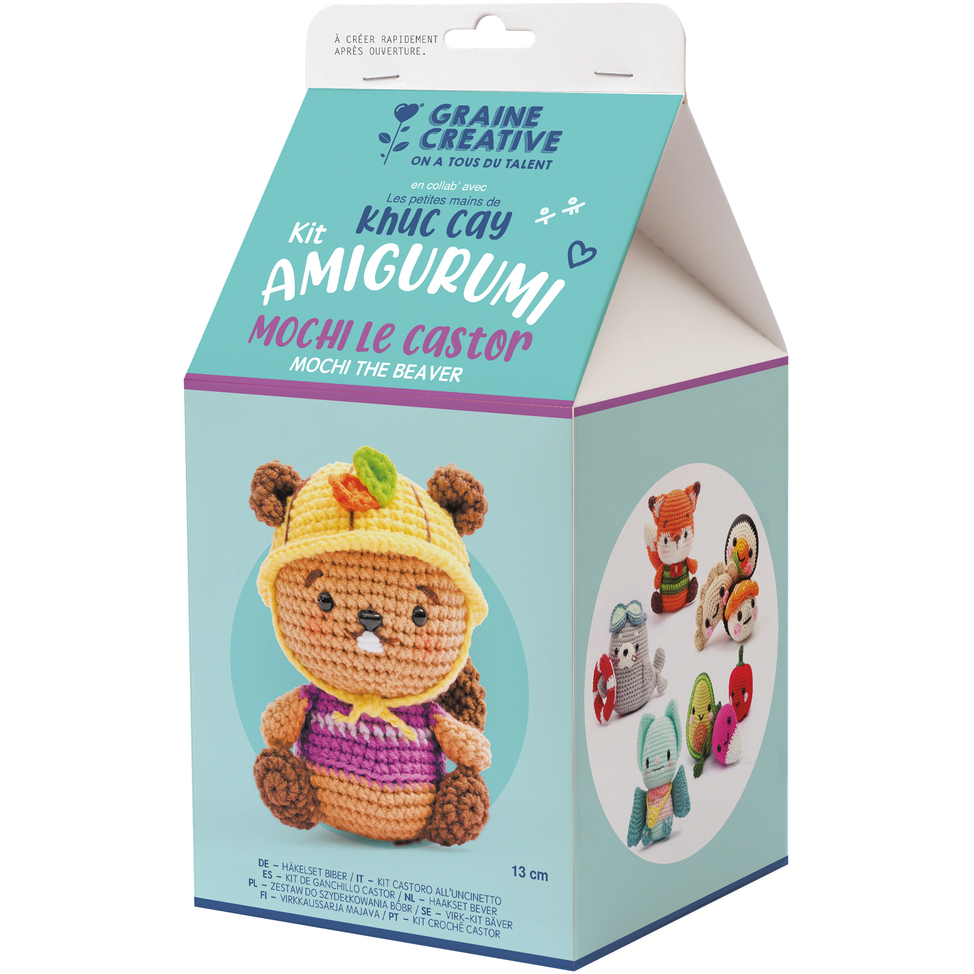 Virkkit Amigurumi, Bäver