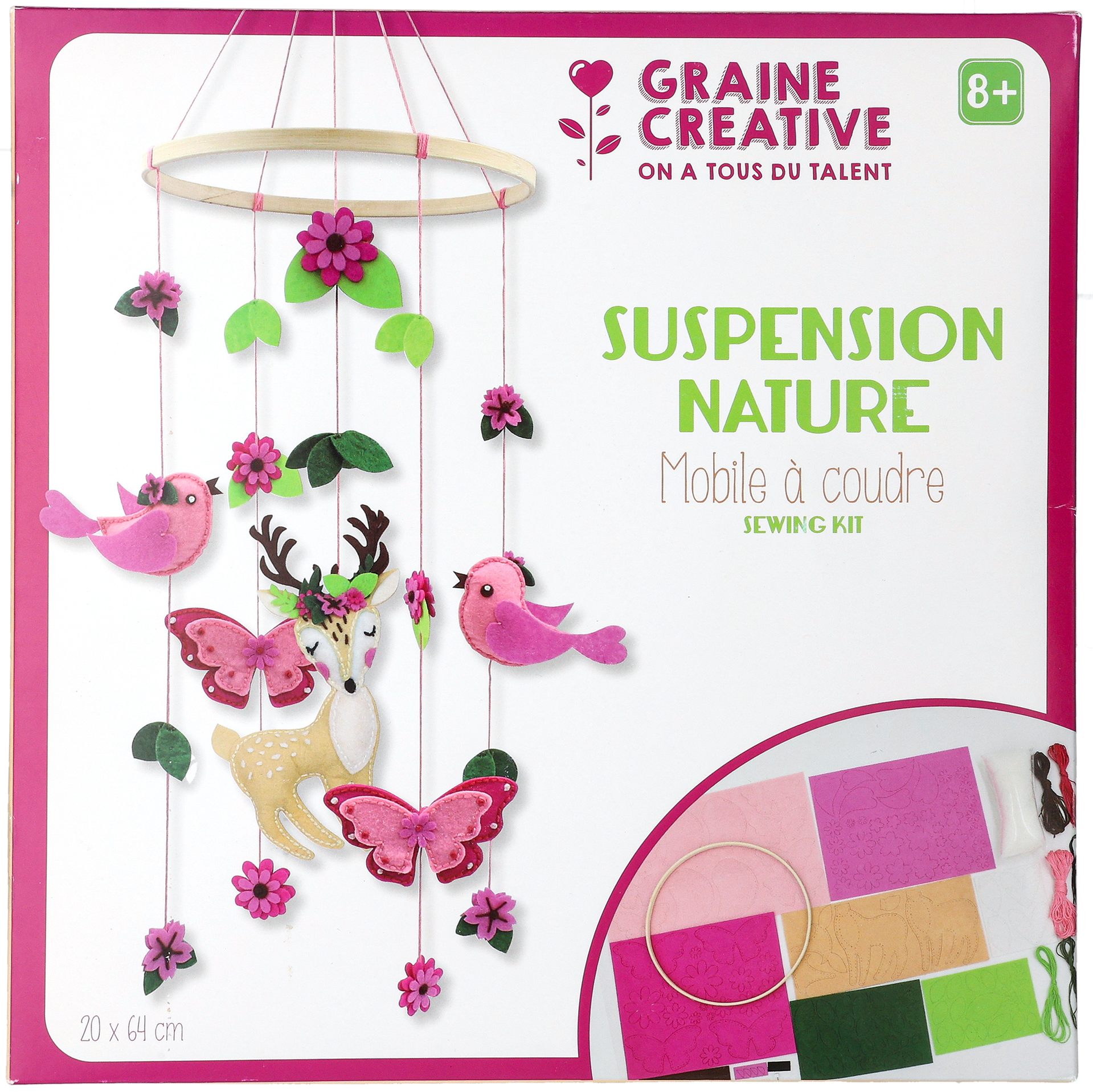 DIY Sy en uro i filt, rosa