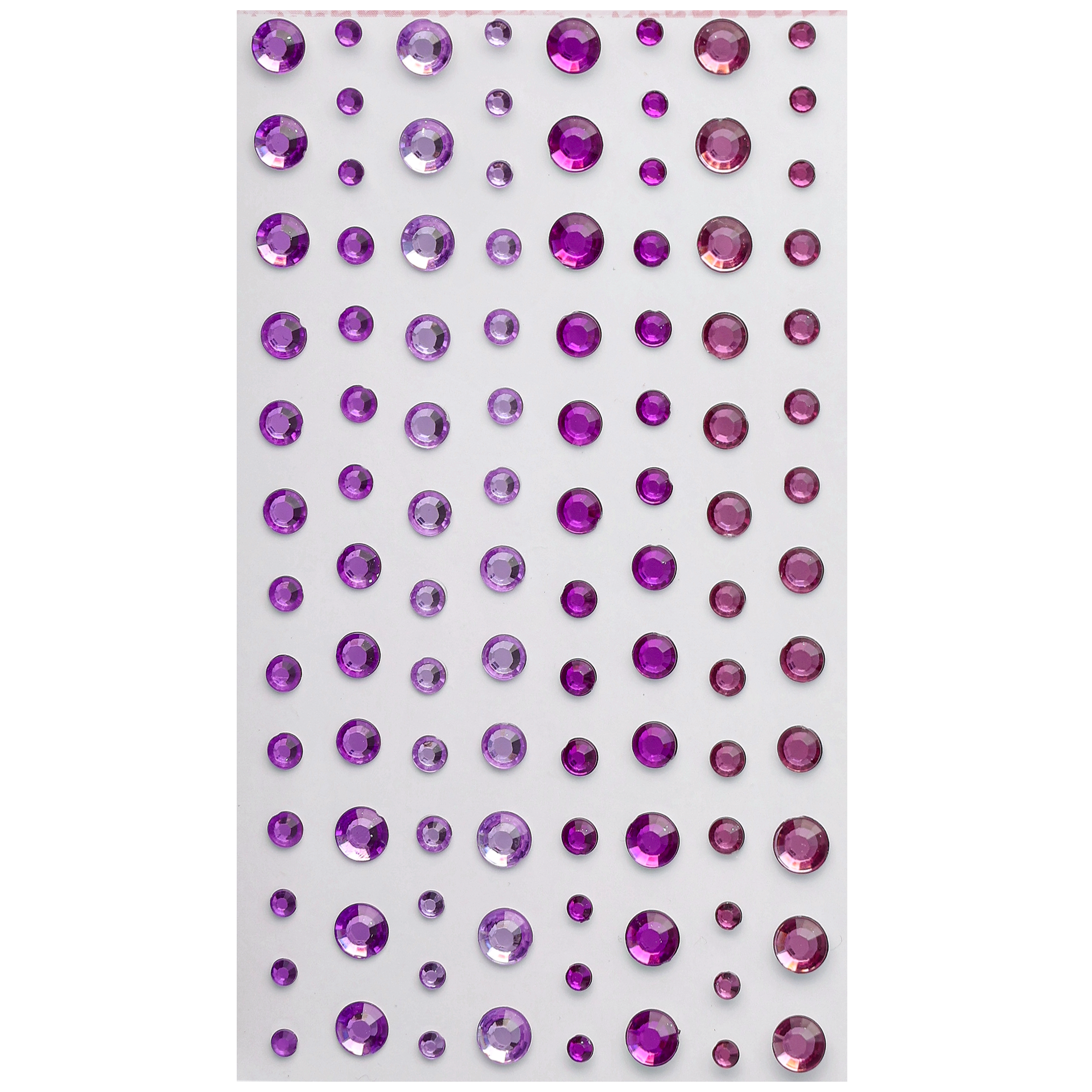 Dekorstrass, lila nyanser