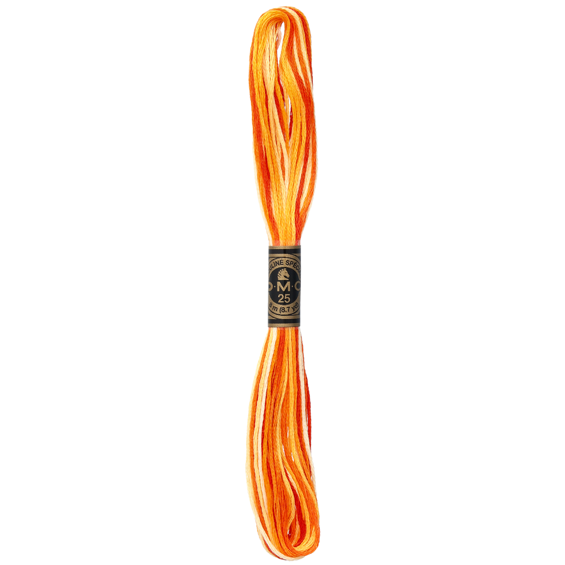 DMC broderigarn melerat, orange