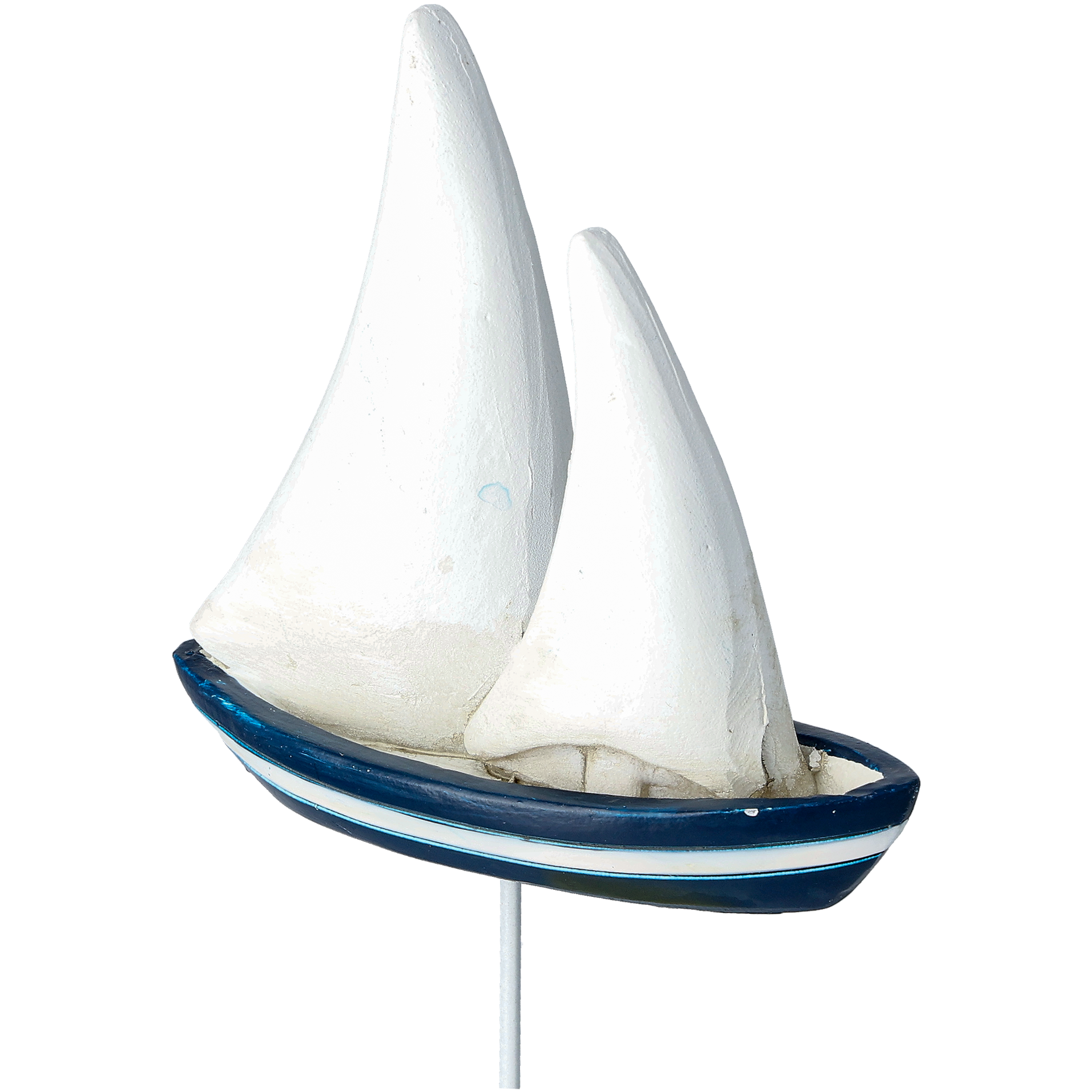 Segelbåt på stick, marinblå