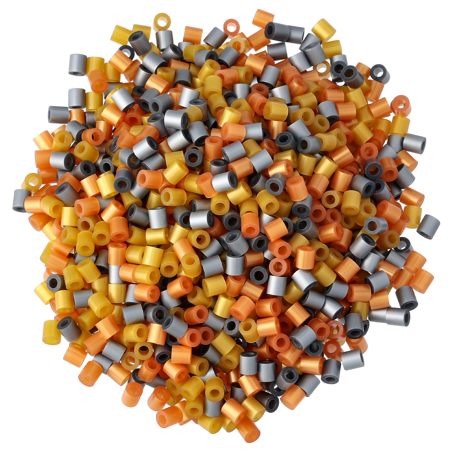 Nabbi Rörpärlor 1100 st, Guld/Silver/Brons