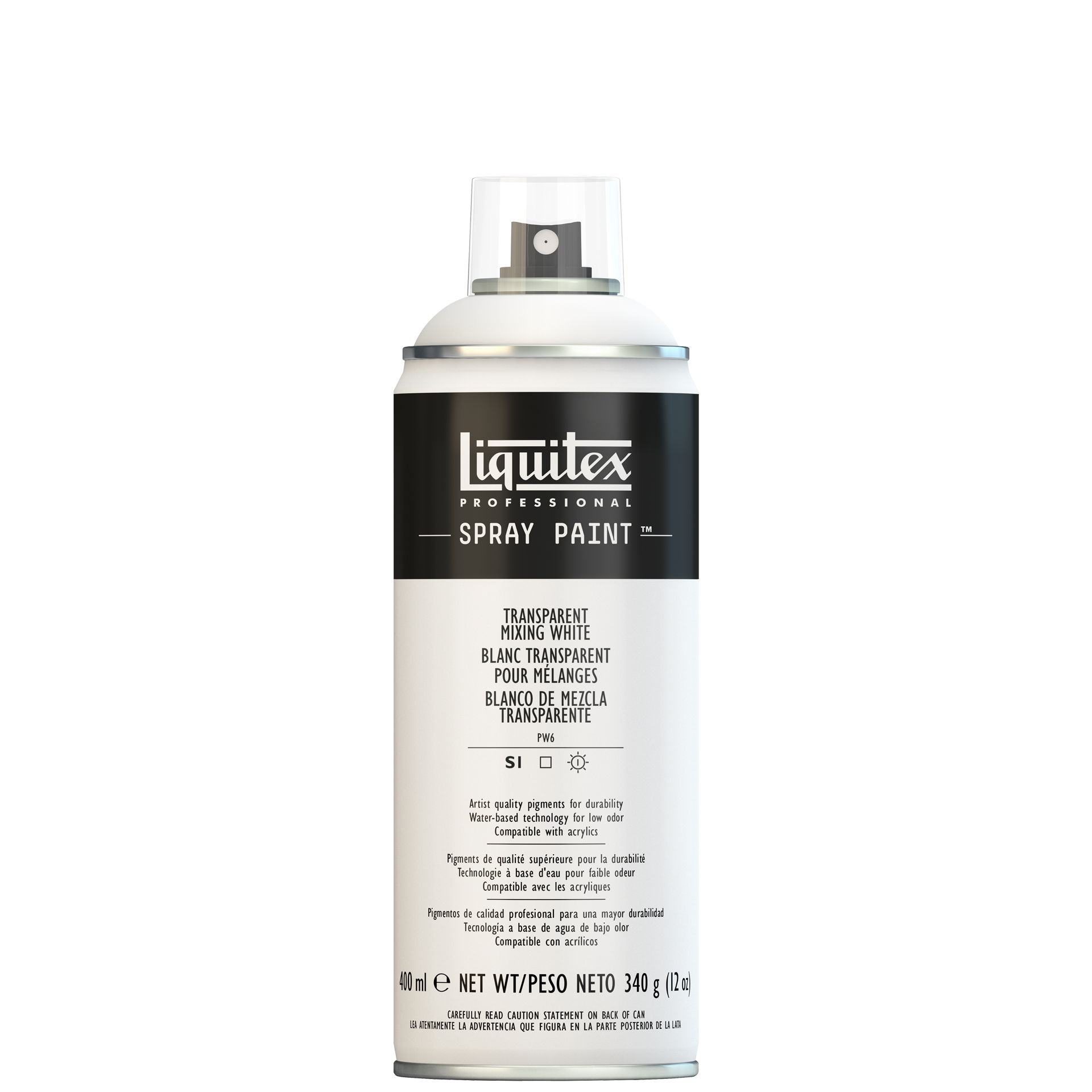 Sprayfärg Liquitex, transparent mixing white