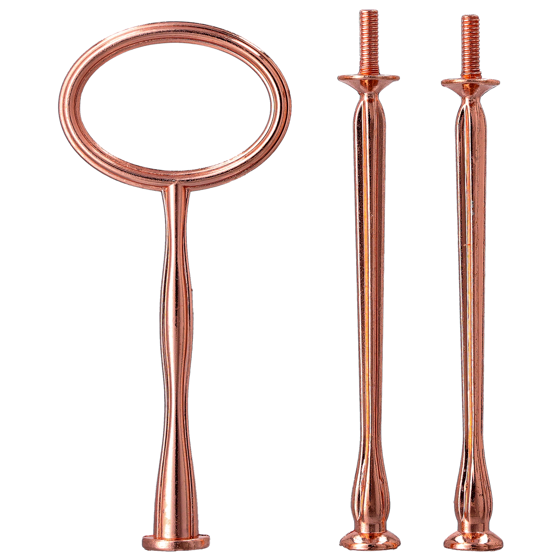 3-osainen Kakkulautaskahva, kupari