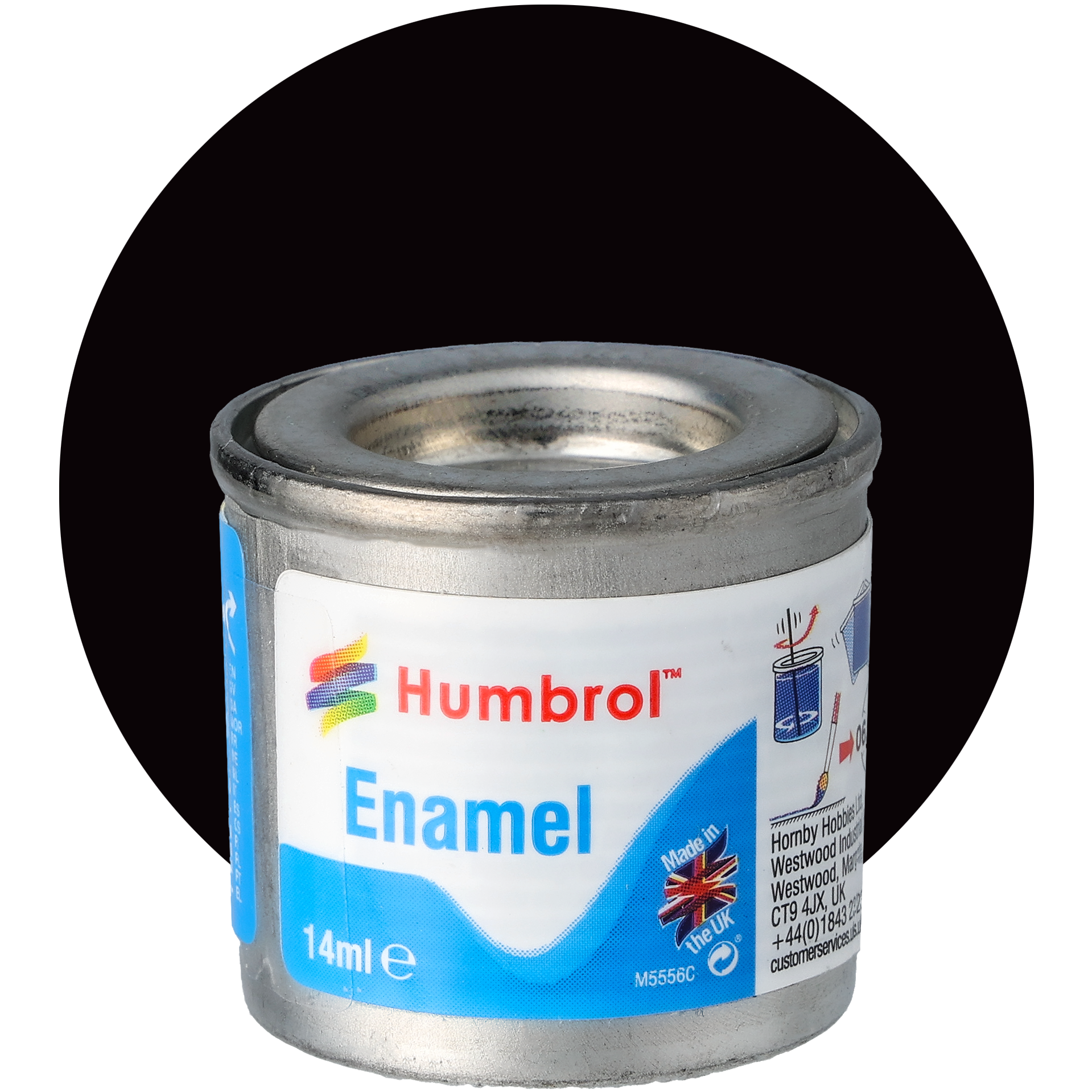 Humbrol, Coal Black Satin No 85