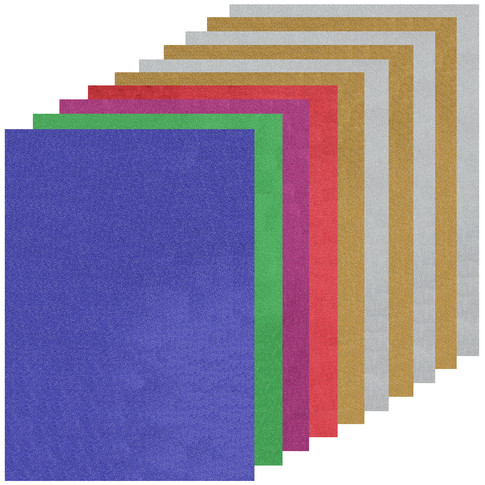 Självhäftande glittrig dekorgummi