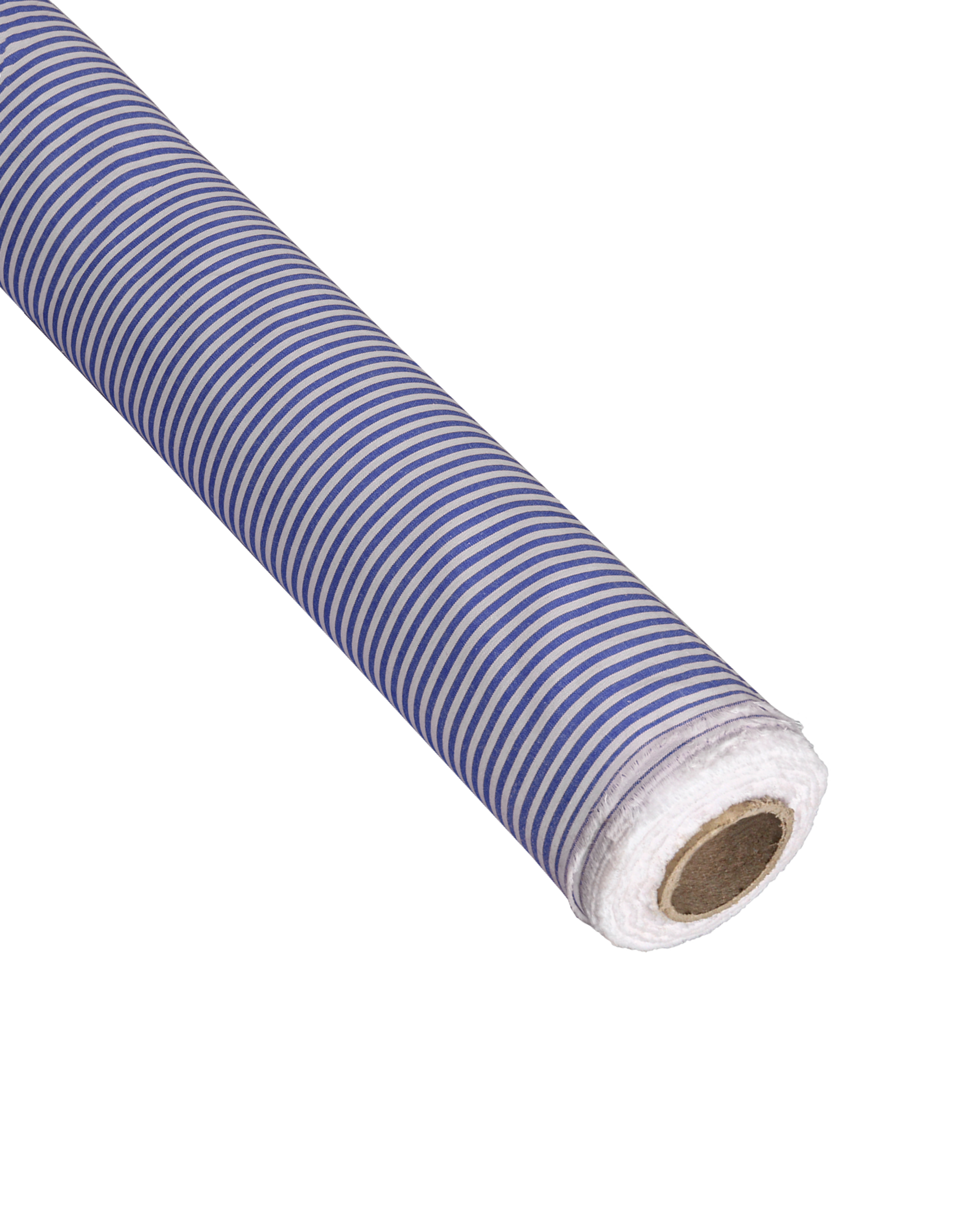 Kapearaitainen puuvillakangas, sininen