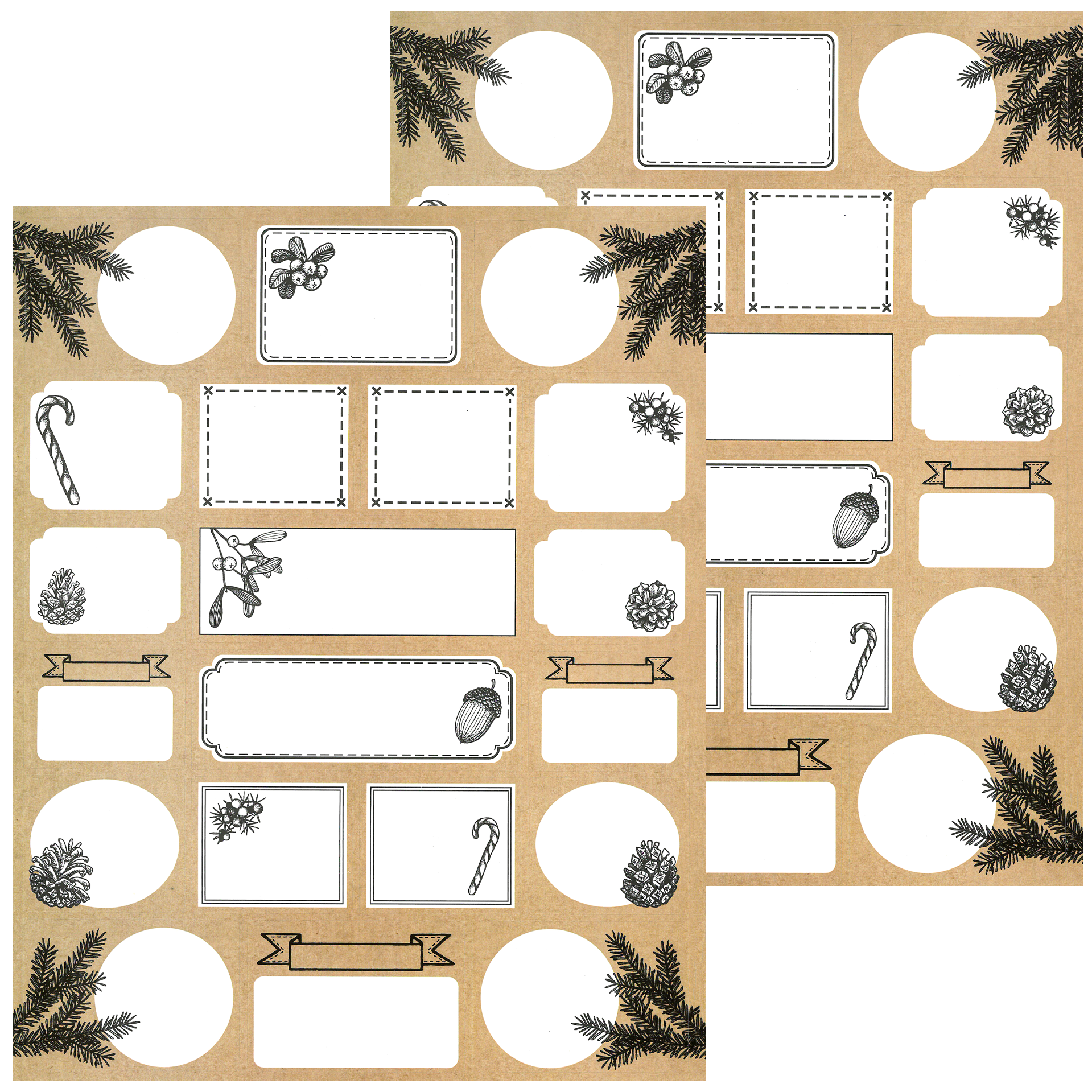 Juleetiketter 40 stk.