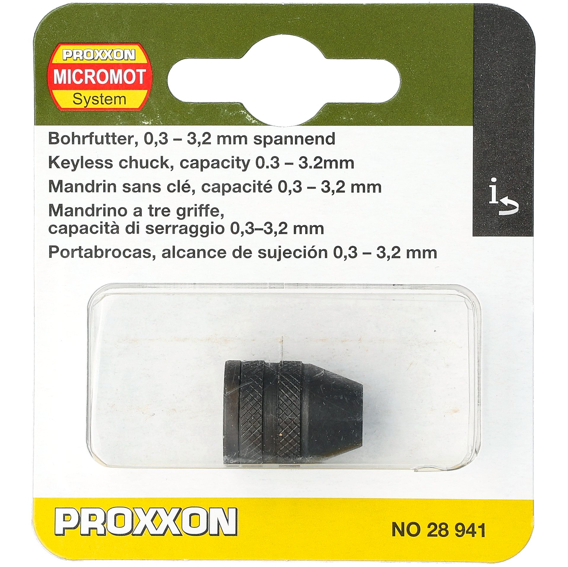 Snabbchuck för Micromot