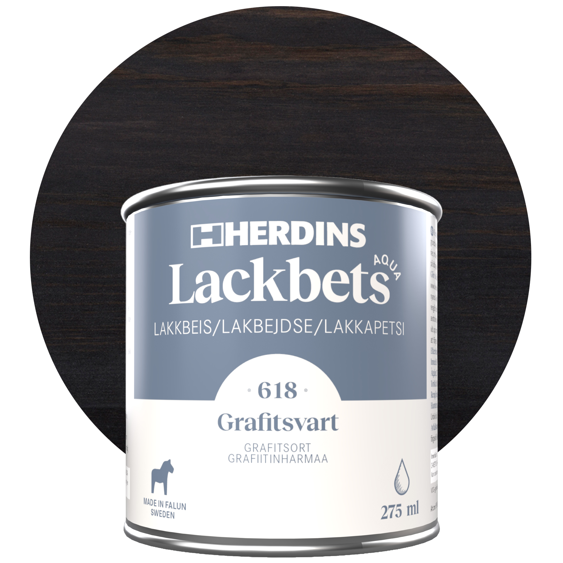 Herdins Lakbejdse Aqua, grafitsort