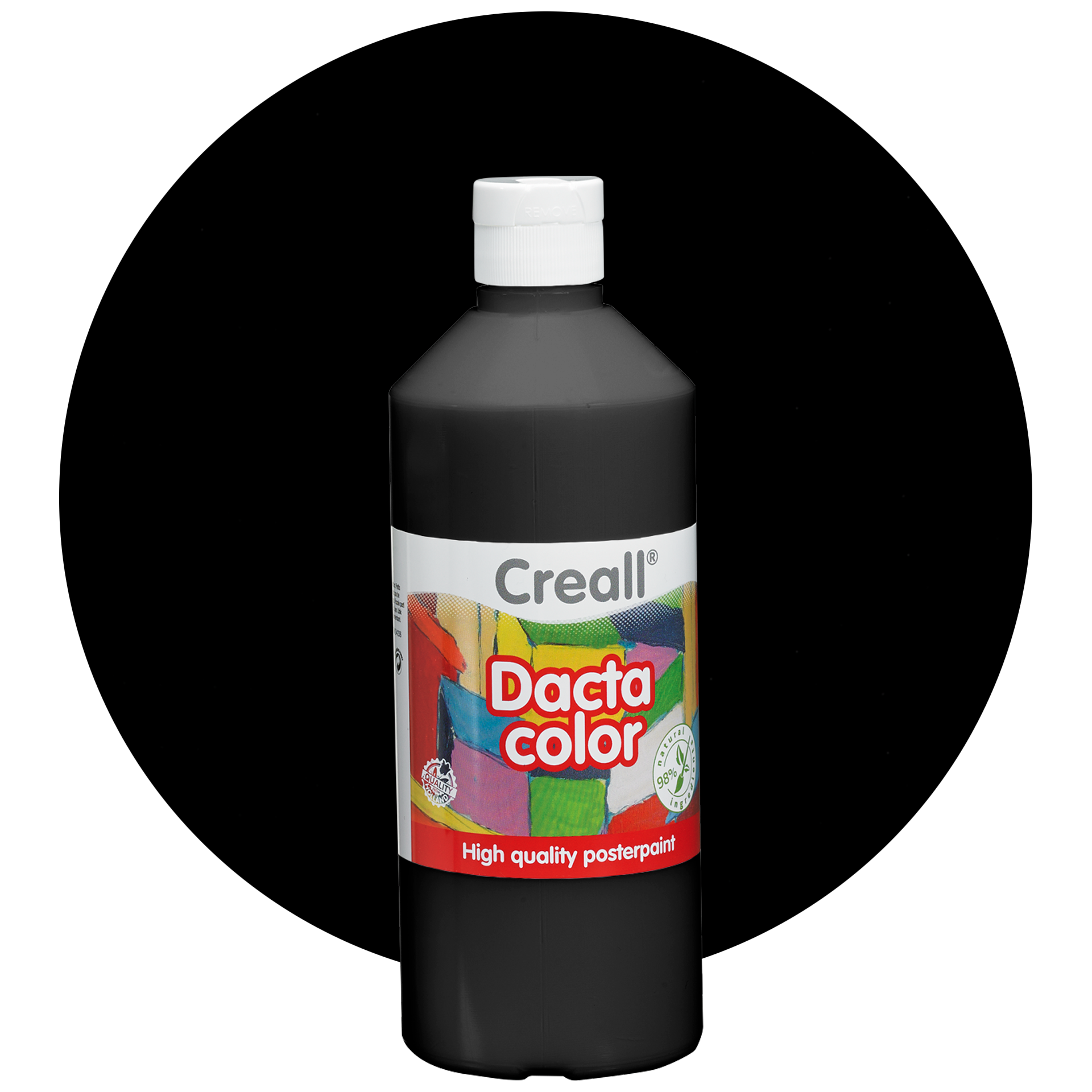 Temperamaling, svart