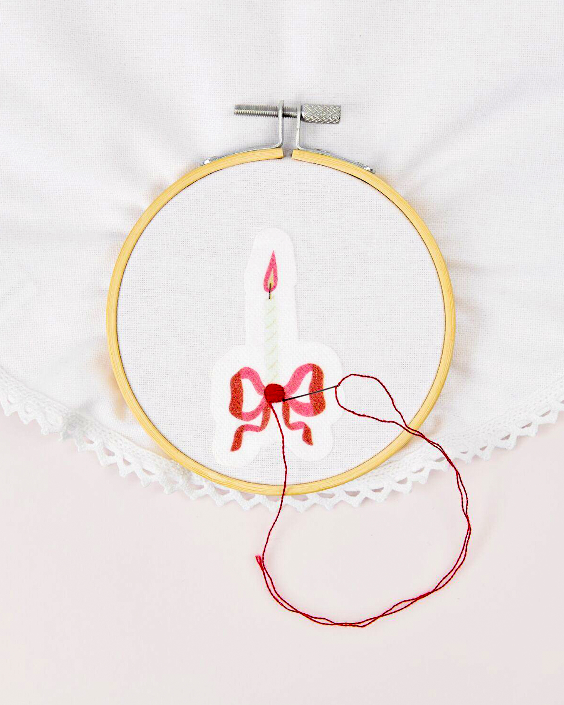 Stick & Stitch Candles and Bows