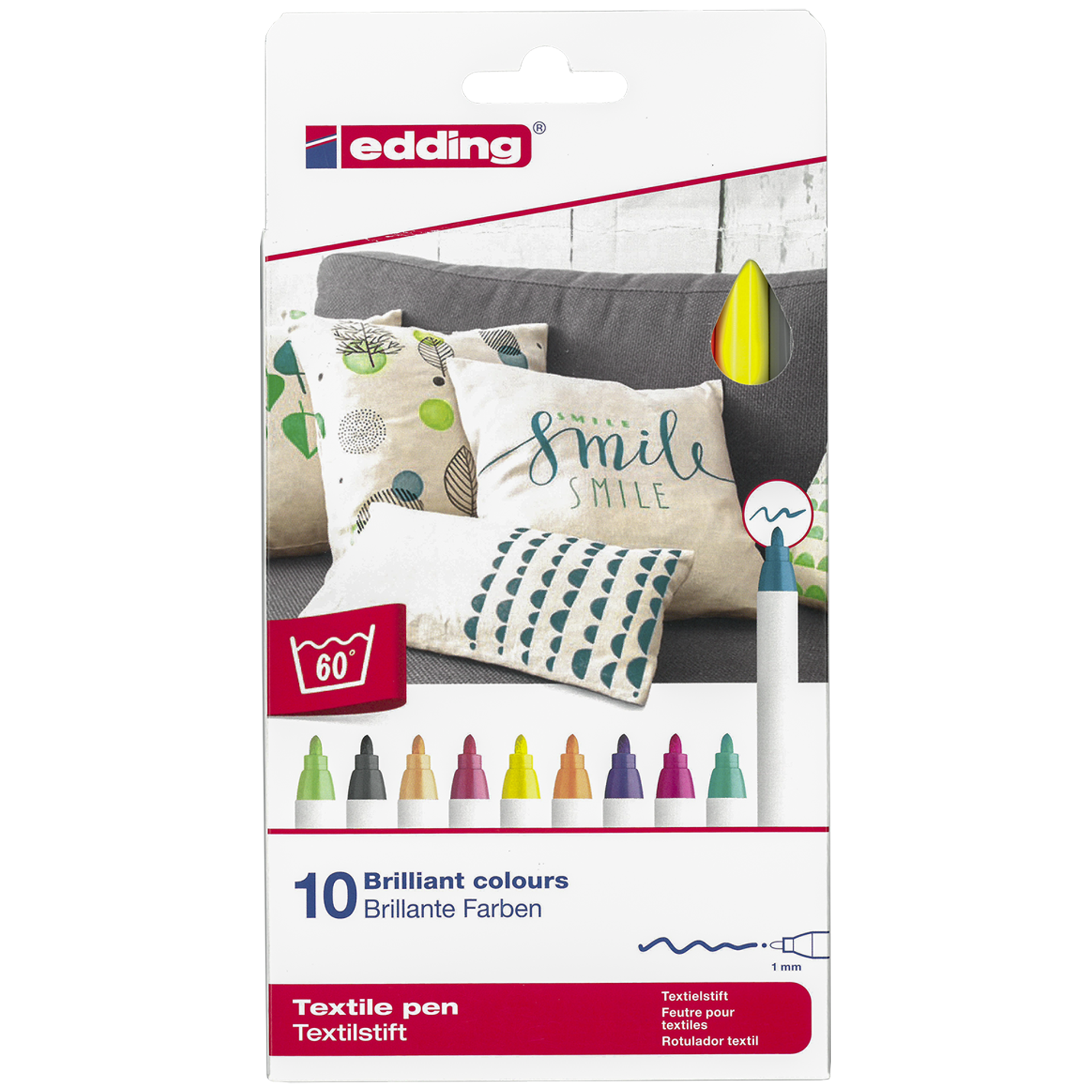 Textilmarker Edding 4600, fun colors