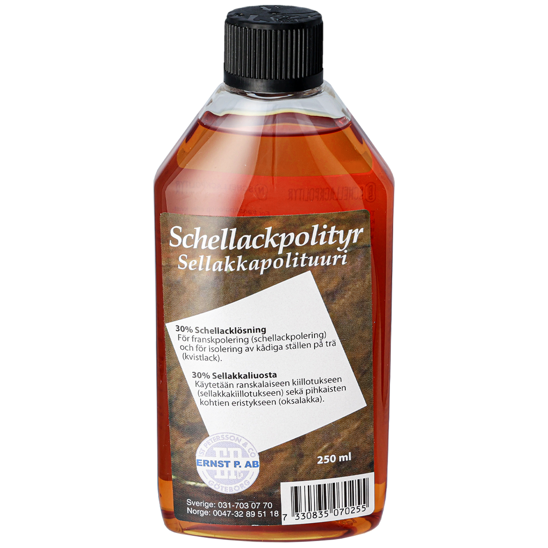 Oksa/sellakkaliuos, 250 ml