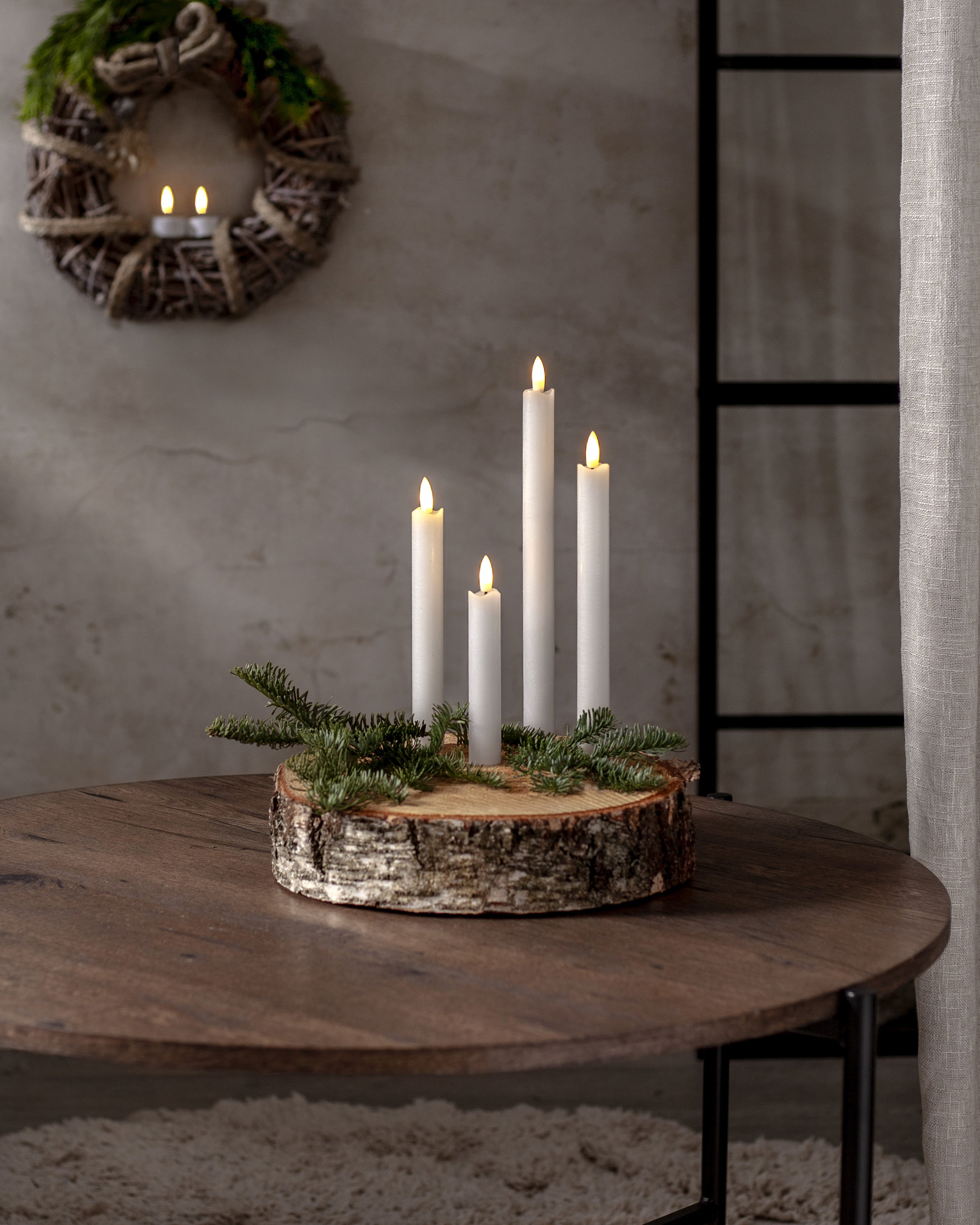 LED Kruunukynttilät Flamme Rustic